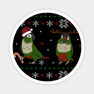 Green Cheeked Conure Ugly Christmas Magnet